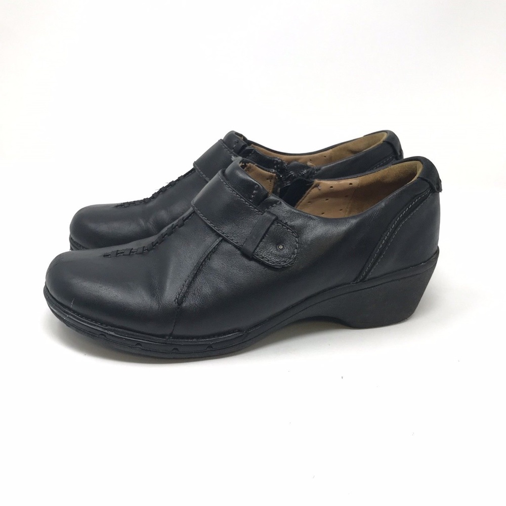 Unstructured By Clarks Unsparrow Blk Leather Shoes - image 4